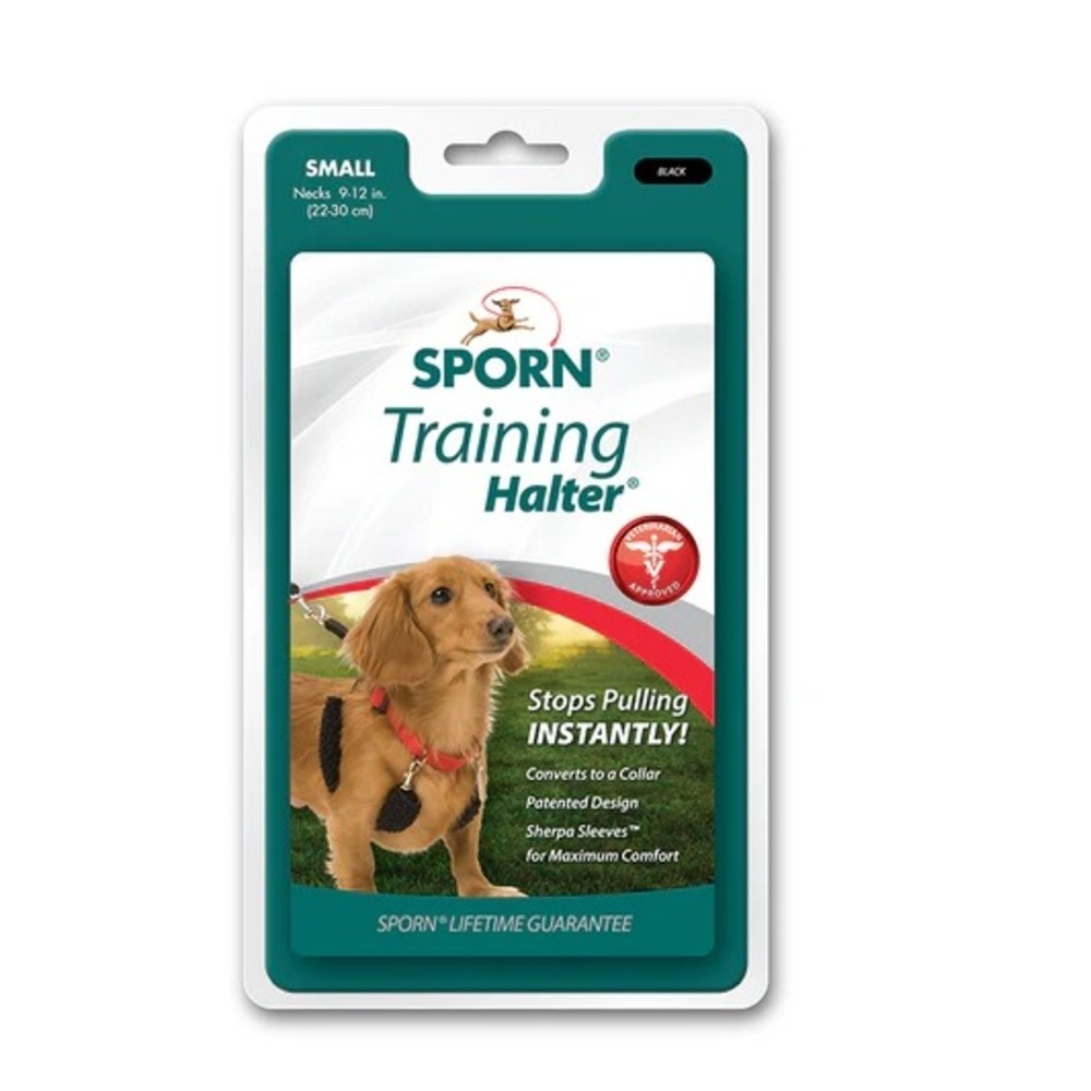 Sporn Original Training Halter, Small Dog Harness No Pull wi Sz_Small_Black